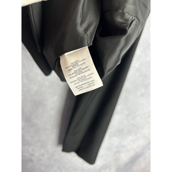 J Crew Super 120s Black Wool Blend Blazer Jacket Women's Size 12‎ - Picture 4 of 8